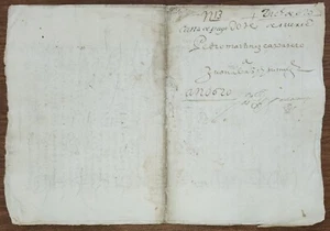 1620 old Colonial Spanish Peru document handwritten 10 pages with signatures - Picture 1 of 6