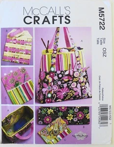 McCalls 5722 Satchel Circular Knitting Needle Organizer Pouches Sewing Pattern - Picture 1 of 1