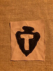 WWI-30er US Army 36th Division Patch AEF Wollfilz - Bild 1 von 1