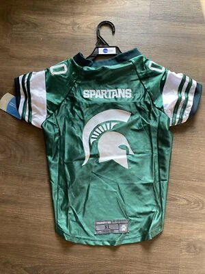 Camisa Oficial Perro NCAA College Michigan State Spartans Jersey XL Nueva Foto 1 de 4