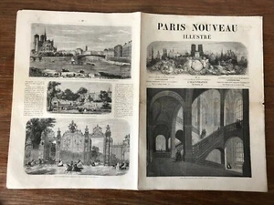 L'ILLUSTRATION - PARIS NOUVEAU ILLUSTRE Nr 5 (circa. 1857-1860) 1er Tirage - Picture 1 of 3