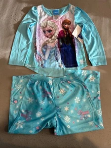 NWT Disney Frozen Elsa, Anna Pajama PJ Set Toddler Size 4 - Picture 1 of 4