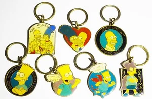 The Simpsons Key Chain Assortment of 7 Gift Creations 1990 YOU CHOOSE KEY CHAIN - Picture 1 of 15