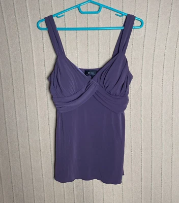 Roupa de banho vintage Byer California feminina grande roxa elástica modesta lazer - Imagem 1 de 4