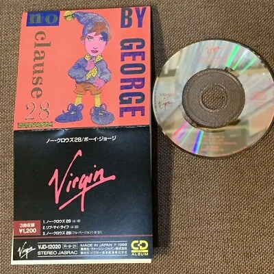 BOY GEORGE No Clause 28 JAPAN 3" CD SINGLE VJD-12020 CULTURE CLUB Snapped/Folded Foto 1 de 4