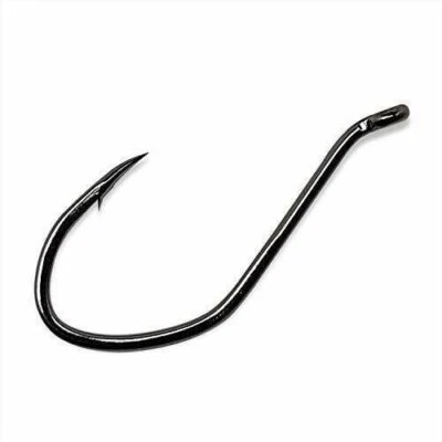Gamakatsu 225415-25 225415 Big River NS Bait (25 Pack), Size 5/0, Black - Image 1 of 4