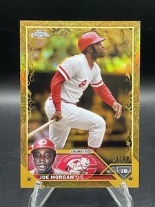 2023 Topps Gilded Collection JOE MORGAN Chrome Gold /99 - Cincinnati Reds
