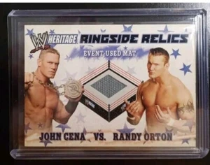 2007 WWE TOPPS HERTITAGE III Ringside Relics John Cena Randy Orton Summer Slam07 - Picture 1 of 2