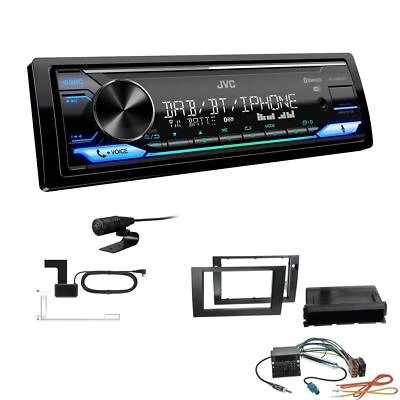 JVC Digital 1-DIN Autoradio DAB+ Bluetooth für Seat Exeo schwarz mit Canbus - Bild 1 von 4