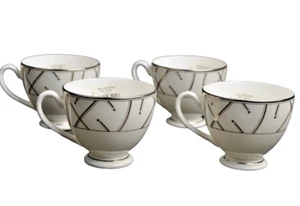 WATERFORD Fine China Merrill Juego de tazas de café de té/4 vajilla vajilla nuevo - Imagen 1 de 7