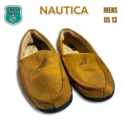 ¡Zapatillas Nautica Callen para hombre color tostado talla 13! Zapatillas de gamuza Brand Icon. Foto 1 de 4