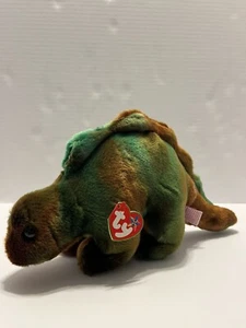 Ty Beanie Buddy STEG The Stegosaurus Brown and Green Dinosaur 13" - Picture 1 of 1