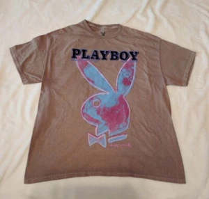 Camiseta Playboy Bunny Tan Logo Camiseta Azul Púrpura Rosa XLarge - Imagen 1 de 7