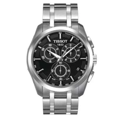 *BRAND NEW* TISSOT MEN'S COUTURIER CHRONOGRAPH BLACK DIAL WATCH T0356171105100 - Image 1 of 4