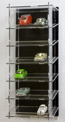 SORA Torretta Modellini Auto 1/43, Pannello Posteriore Nero, Fino a 18 Auto - Immagine 1 di 3