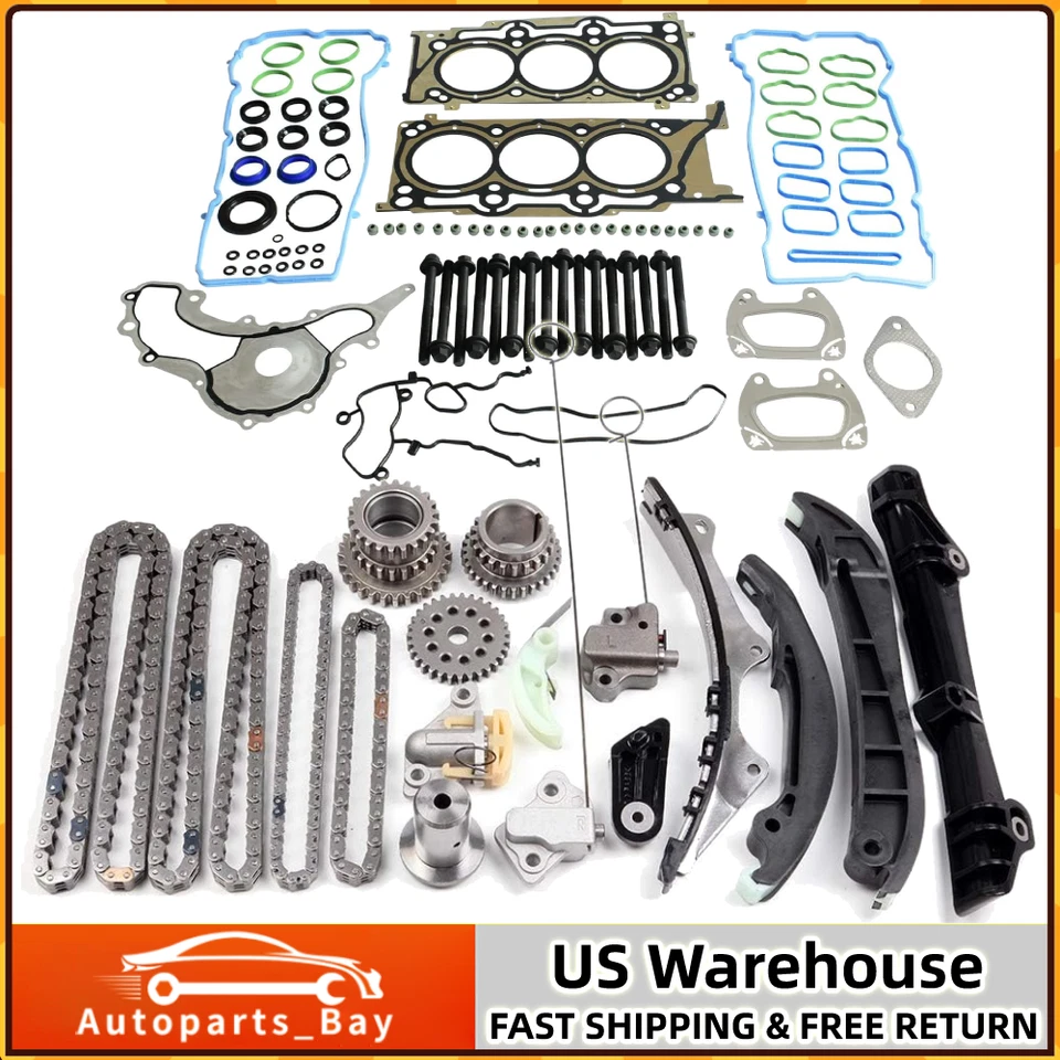 Kit de juntas de culata de cadena de distribución para Dodge Jeep RAM Chrysler 2011-2015 3,6 L v6 Foto 1 de 4