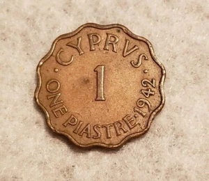 Moneda de 1 piastro de Chipre 1942 - Imagen 1 de 2