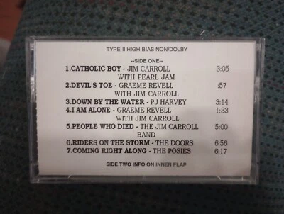 The Basketball Diaries Soundtrack Cassette Tape (1995) PROMO/ADVANCE TESTED - Image 1 of 2