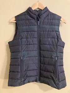 COLEBROOK ESSENTIALS Puffer Vest Womens Size Small Quilted Plaid Blue Green - Picture 1 of 9