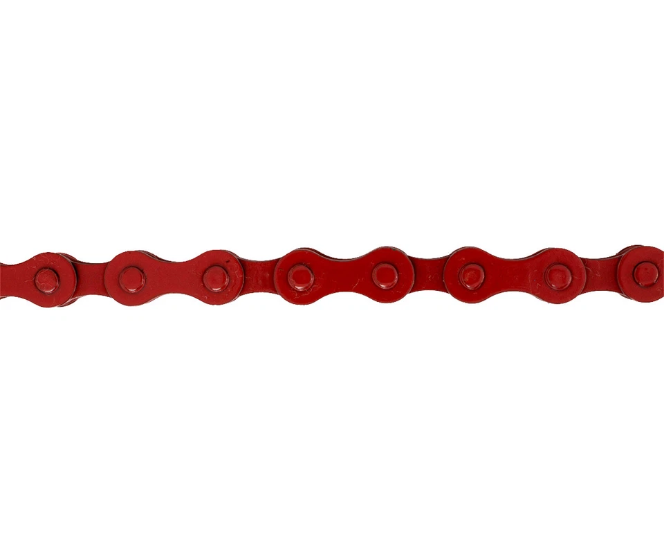 YBN PRO+ BMX 1/SPEED BICYCLE STEEL CHAIN 1/2 X 1/8 X 112 RED - Image 1 of 1