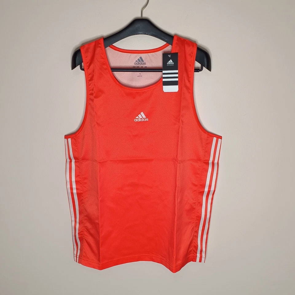 Authentic Adidas Performance Boxing Top Men's XL BNWT Orange - Image 1 of 4
