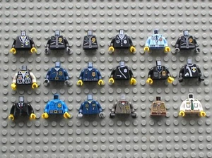 LEGO Torso Police Sheriff Officer Cop Gendarme au choix / Choose your Policeman - Picture 1 of 19