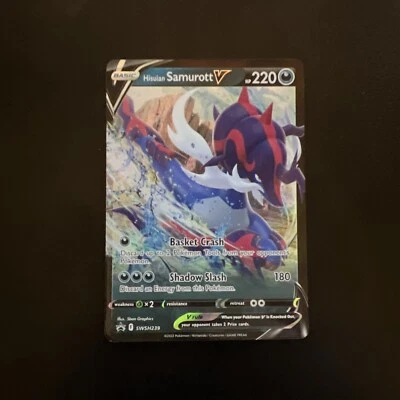 Hisuian Samurott V SWSH239 SWSH: Sword & Shield Promo Cards Holo - Image 1 of 2