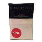 Ralph Lauren King Flat Sheet Regatta Cream 464 Thread Count 100% Cotton