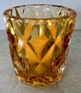 YANKEE CANDLE FRACTAL VOTIVE HOLDER GOLD 3 Inches - Picture 1 of 5