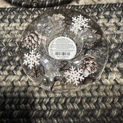 Glide Dreamlight Candle Holder 6" Pinecones Table Top Holiday TraumLicht Germany - Image 1 of 3