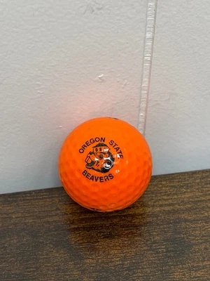 Vintage Oregon State Benny Beavers Top-Flite Spalding #2 Orange Golf Ball - Image 1 of 4