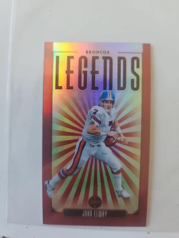 2020 Panini Legacy - Legends John Elway #106 Premium Edition Mini Ruby 72/75 - Image 1 of 2