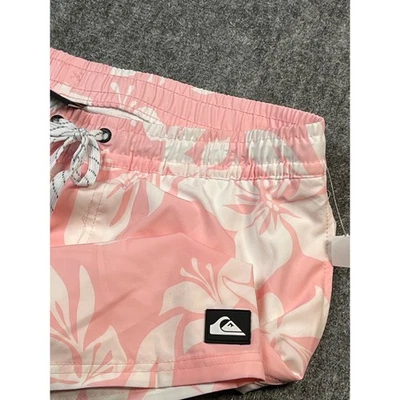 Bañador Quiksilver Floral Rosa Blanco Talla M Playa Board Shorts Foto 1 de 4