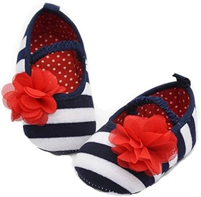 Newborn Baby Girl Crib Shoes Infant Toddler Children Prewalker Sz 0-6 Months - Image 1 of 4