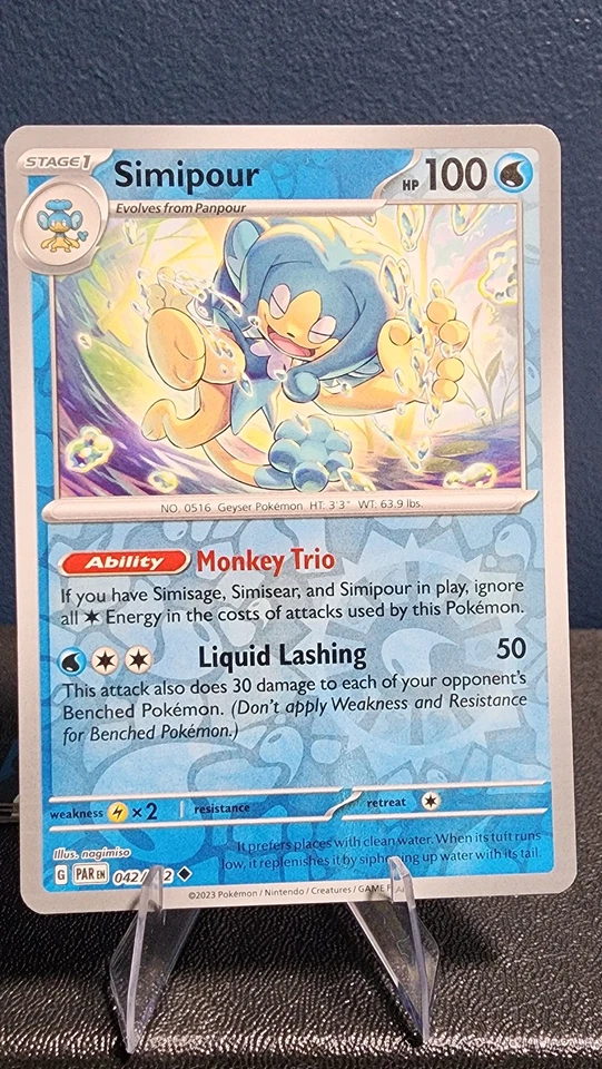 Simipour Reverse Holo SV04: Paradox Rift 042/182 NM - Image 1 of 1