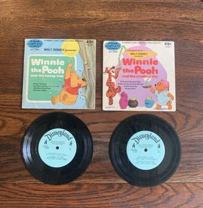 2 Vtg 1972 33 1/3 Vinyl Records Walt Disney Songs Winnie The Pooh & Tigger… - Imagen 1 de 7