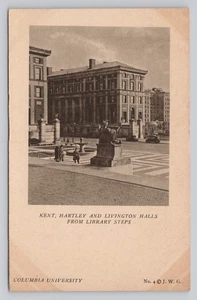 Postal de Kent, Hartley and Livingston Halls Columbia University NYC Gillies - Imagen 1 de 2