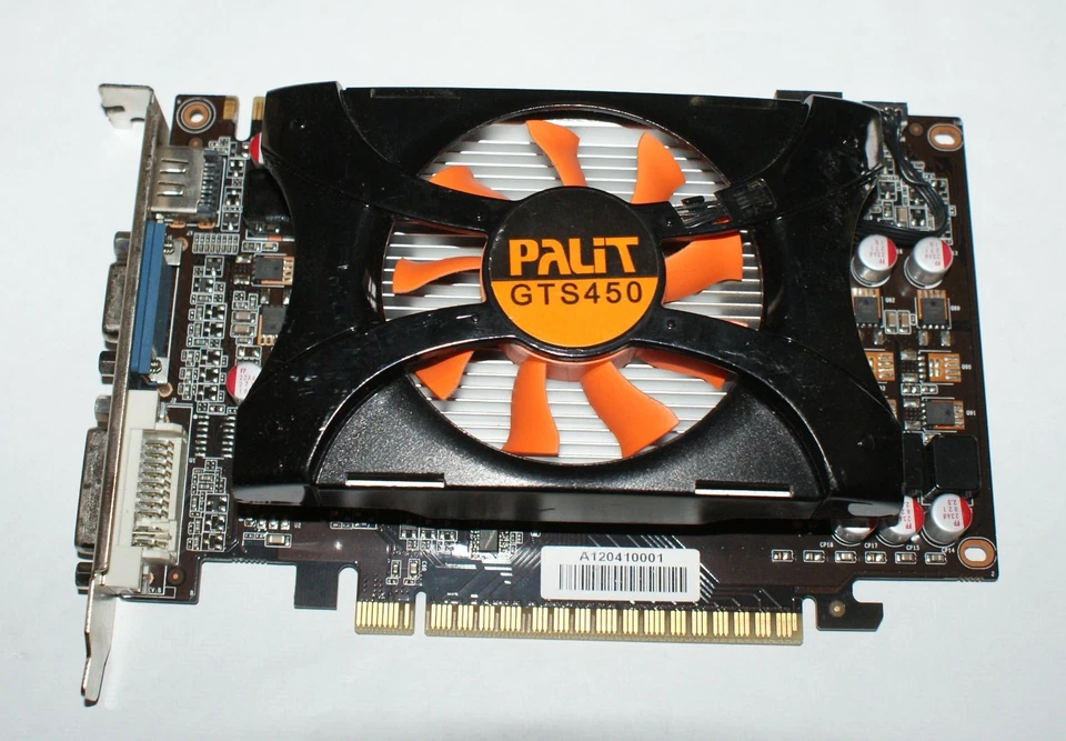 Palit Nvidia Geforce GTS450 2gb DDR3 VGA/DVI/HDMI PCIE Graphics Card - Image 1 of 4
