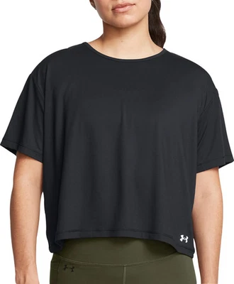 Camiseta negra de entrenamiento Under Armour Motion para mujer manga corta gimnasio ejercicio Foto 1 de 4