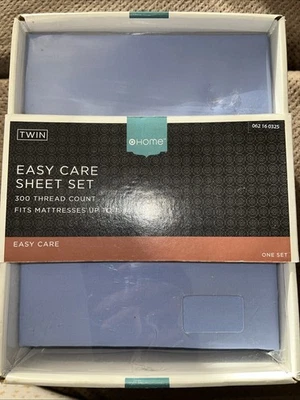 Juego de sábanas dobles Home For Target azul marino funda de almohada sábana ajustable Foto 1 de 3