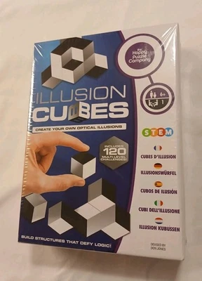 Illusion Cubes Build your Own Optical Illusions Family Game Happy Puzzle Co. NEW - Image 1 of 2