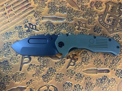 Medford Praetorian Scout – OD Green G-10 – Black PVD D2 Tanto – USA Made – BNIB - Image 1 of 4