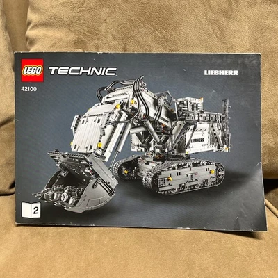 MANUAL booklet 2 LEGO Technic 42100 Liebherr R 9800 Excavator   - Image 1 of 2