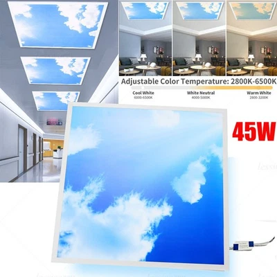 CUTEVER 2-12x LED SKY Cloud LED Ceiling Panel Cloud Scene Recessed Panel Light 600x600mm