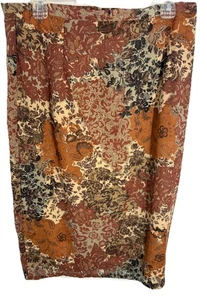 Vintage Intriguing Threads Women’s Floral Print Lined Skirt-Size 14 - Picture 1 of 16