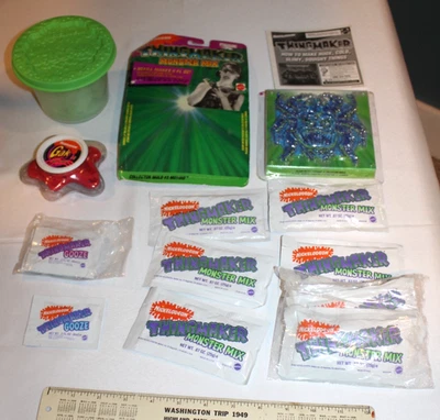 Paquetes de moldes de mezcla de monstruos Nickelodeon Thingmaker años 90 Gooze Gak Splat & Floam Foto 1 de 4