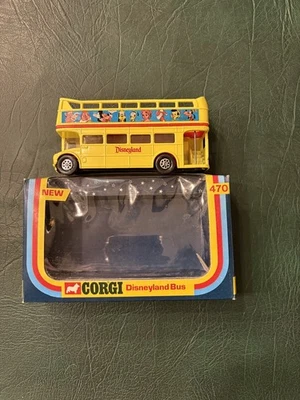 Vintage 1976 CORGI #470 - DISNEYLAND BUS - YELLOW MICKEY MOUSE - DIECAST - MIB - Image 1 of 4
