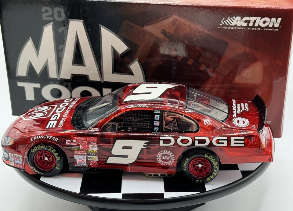 Dodge Intrepid R/T 2003 Bill Elliott #9 stock transparente coche 1:24 NASCAR 1/288 Foto 1 de 4