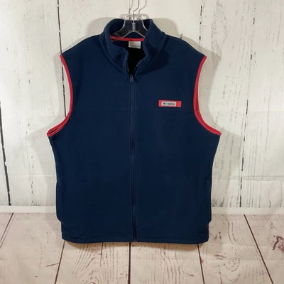 Columbia Men's PFG Harborside Fleece Vest XL Blue Full Zip Outdoor Fishing Hike - Image 1 of 4