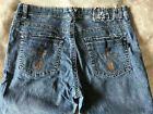 Yoni Jay Jeans Gr. 20? 22 Mid-Rise Stretch bestickte Jeans 37 x 30 (31,5) 